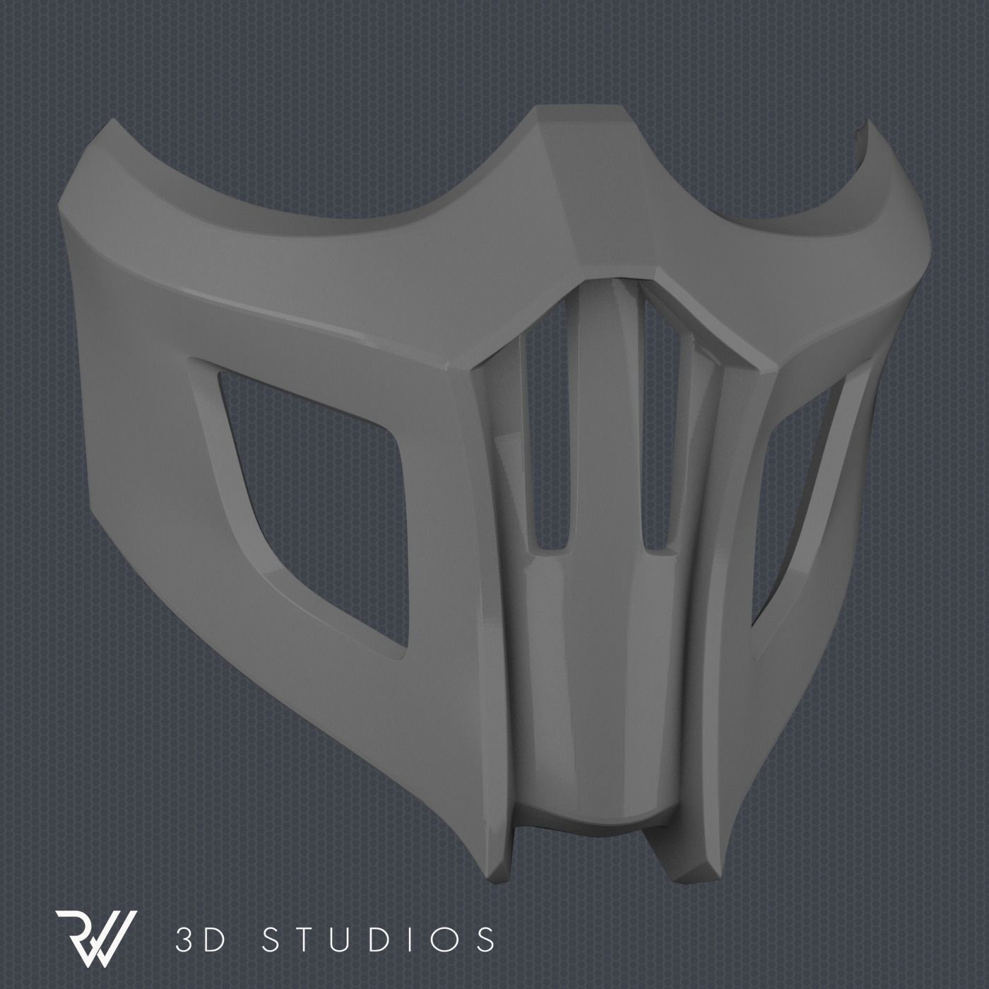 MK 9 Noob Saibot Mask - STL File 3D print model_6