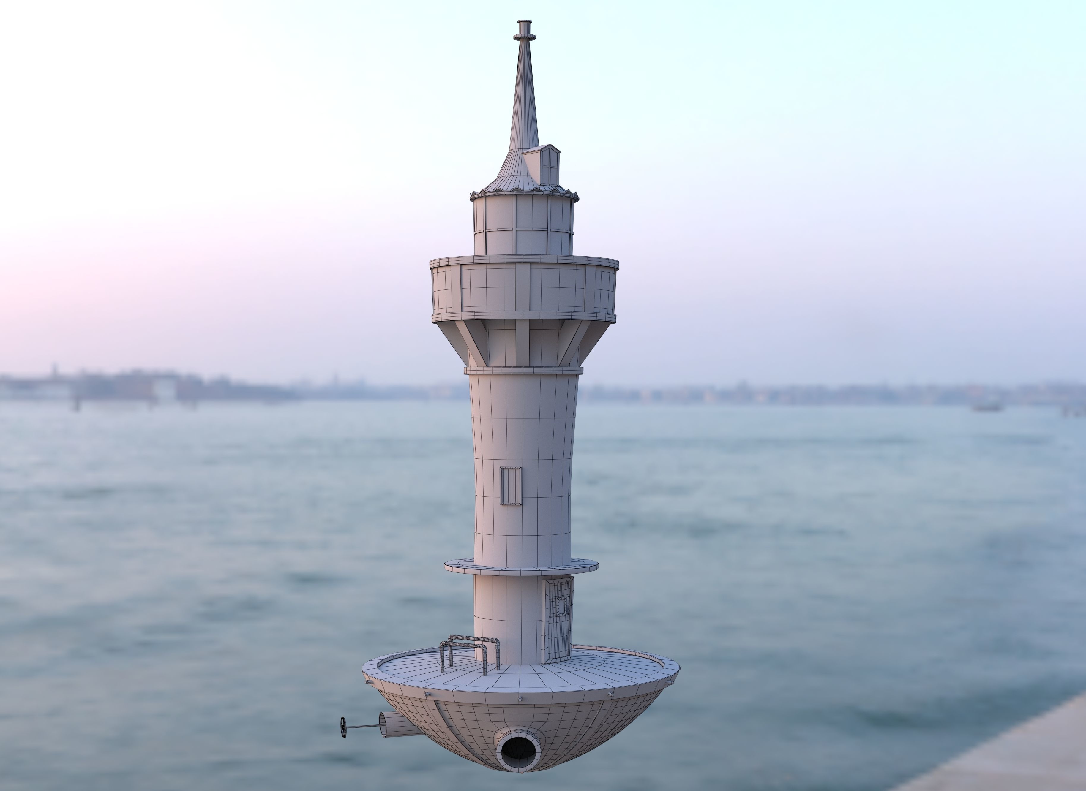 Lighthouse low-poly with PBR textures Low-poly 3D model Low-poly 3D model_2