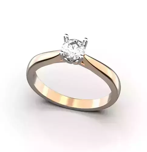 Engagement ring 5 mm stone 