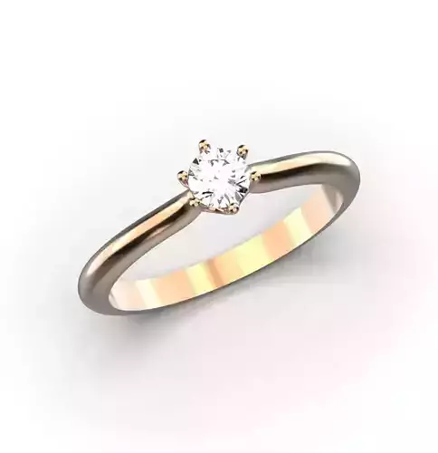 Engagement ring 4 mm stone 