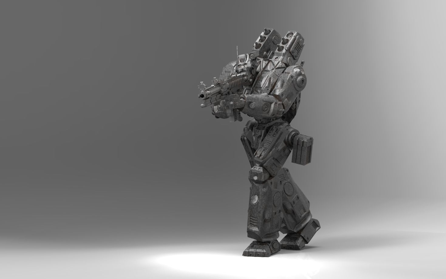 Peacemaker Mech Miniature 3D print model_4