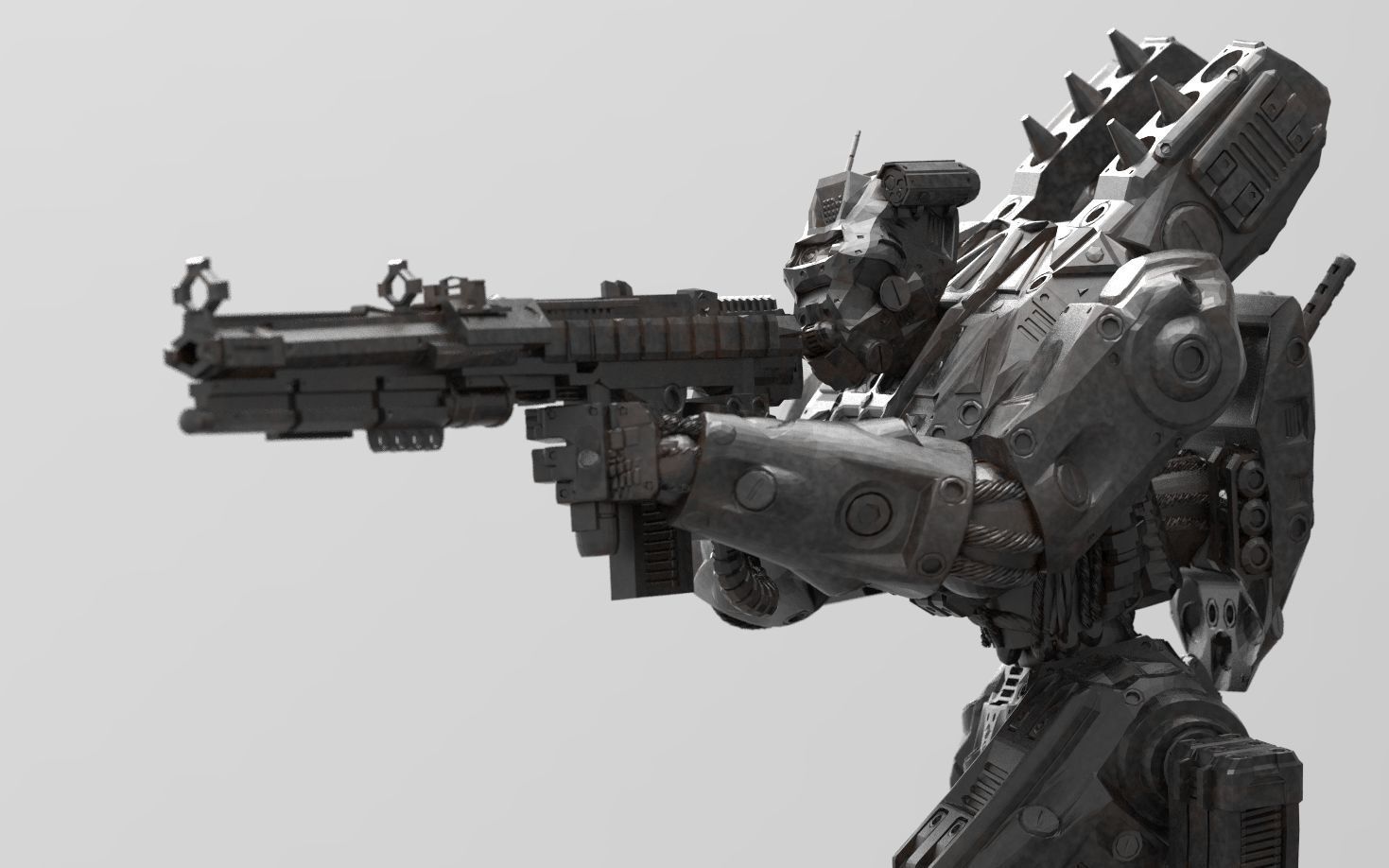 Peacemaker Mech Miniature 3D print model_5