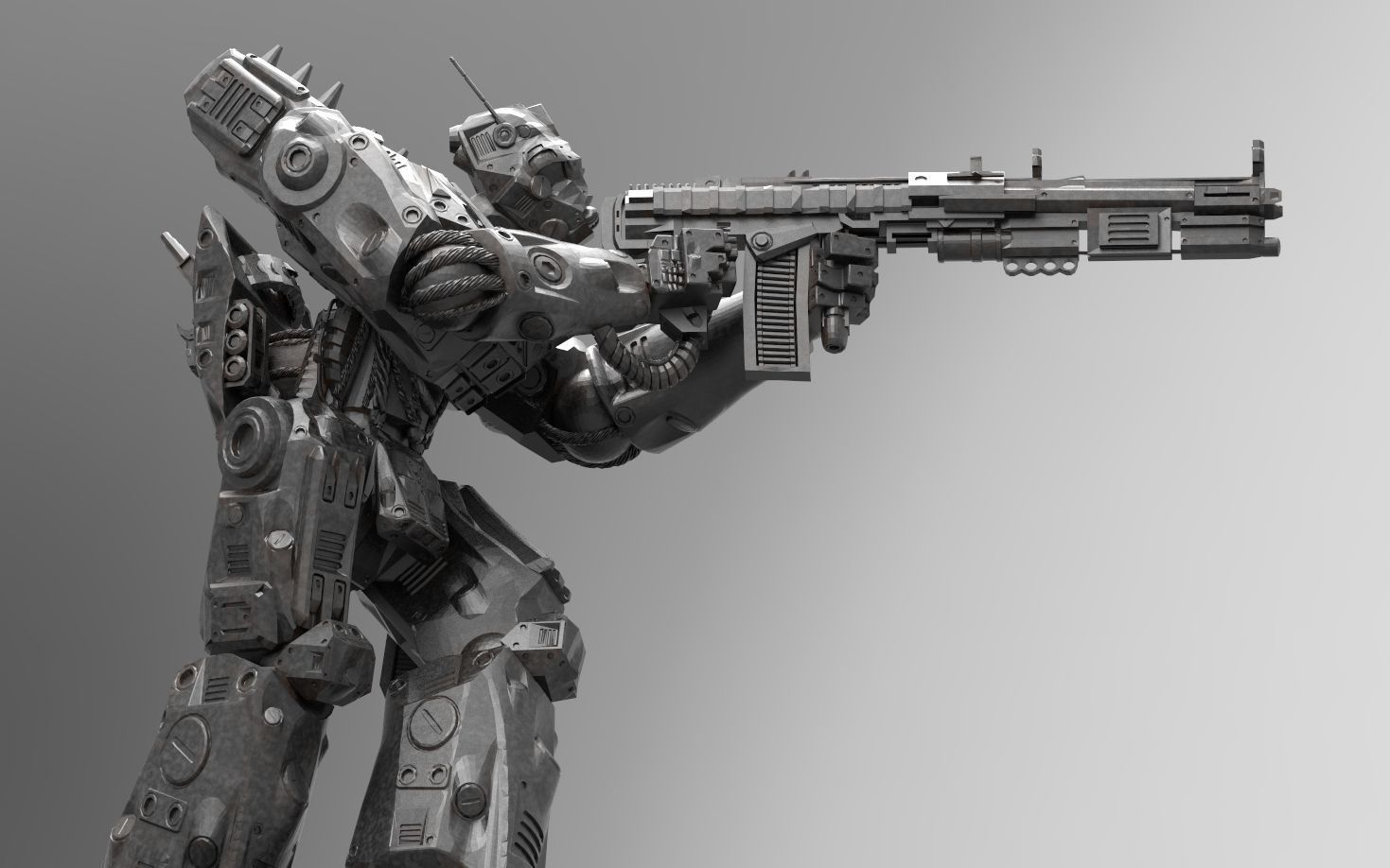 Peacemaker Mech Miniature 3D print model_1