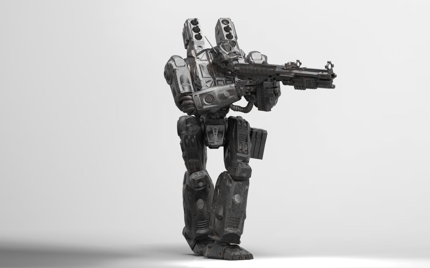 Peacemaker Mech Miniature 3D print model_7