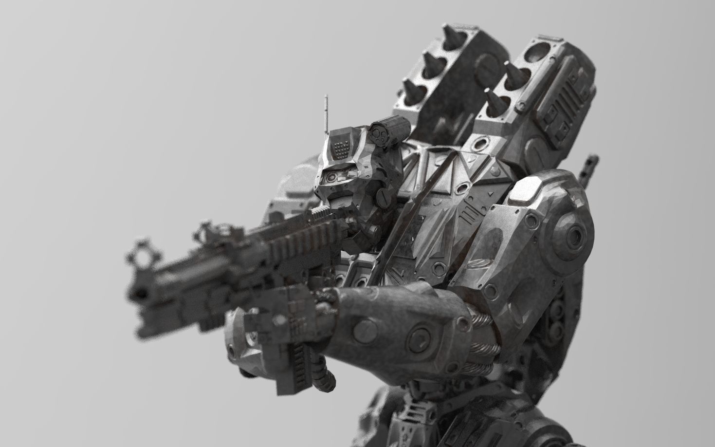 Peacemaker Mech Miniature 3D print model_6
