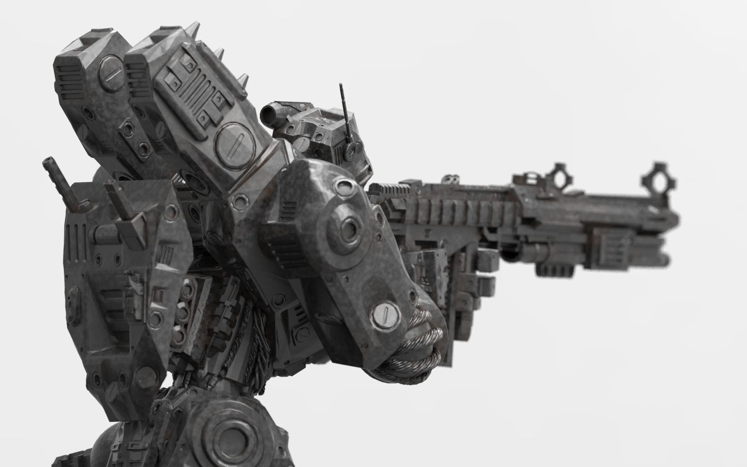 Peacemaker Mech Miniature 3D print model_3