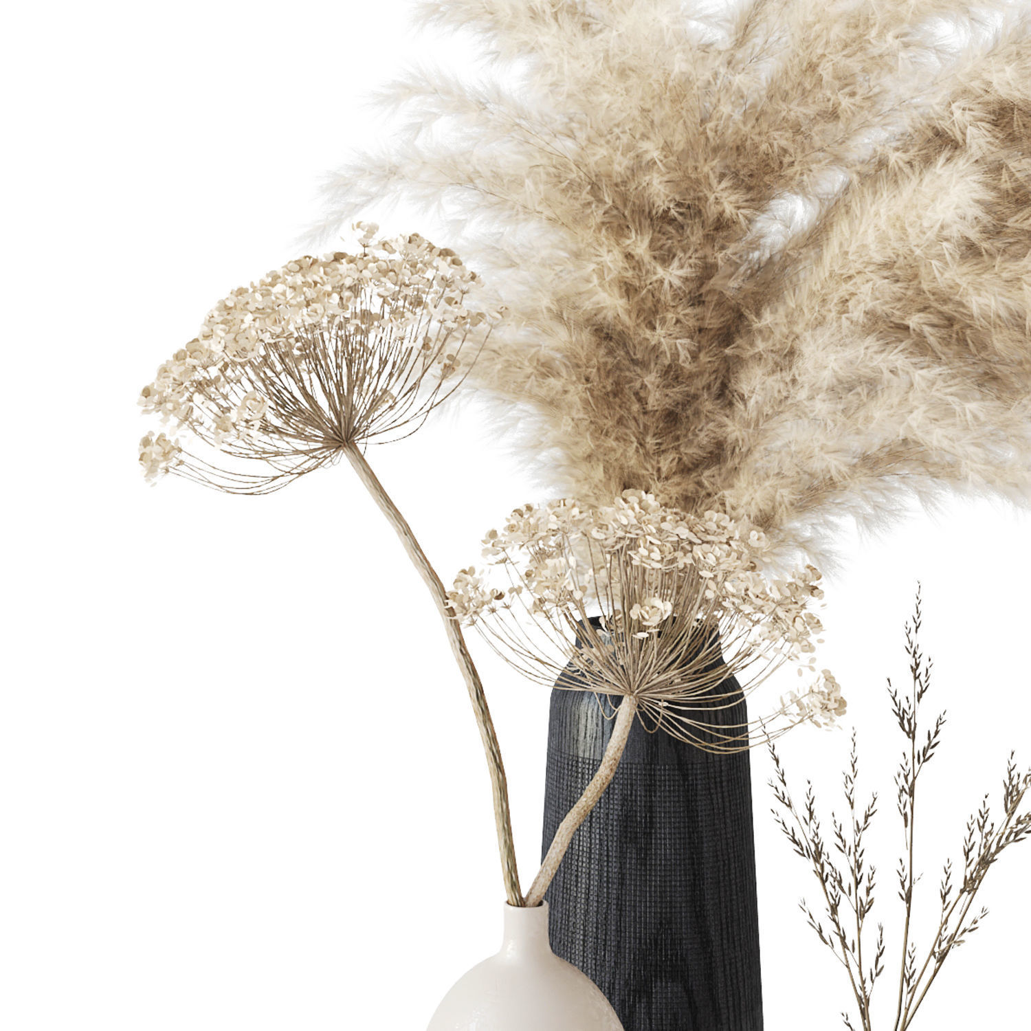 Bouquet with dry composition 3D model_10