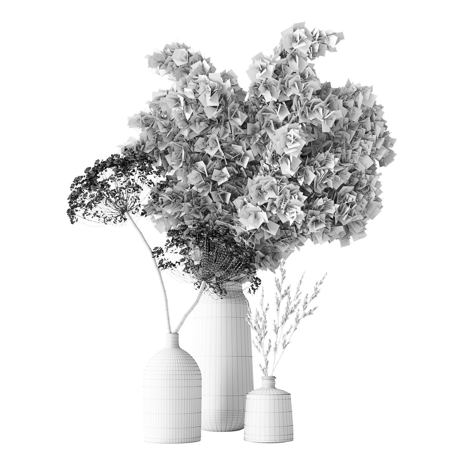 Bouquet with dry composition 3D model_11