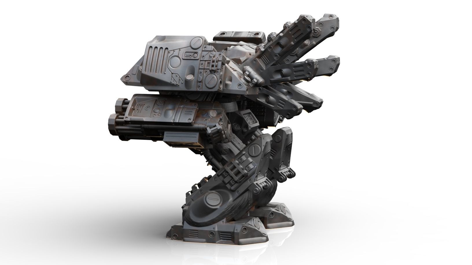 Mech- Odium Regional Purifier Mech 3D print model_3