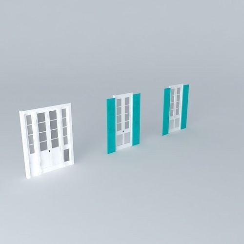 French Quarter Doors Shutters Free 3D model
