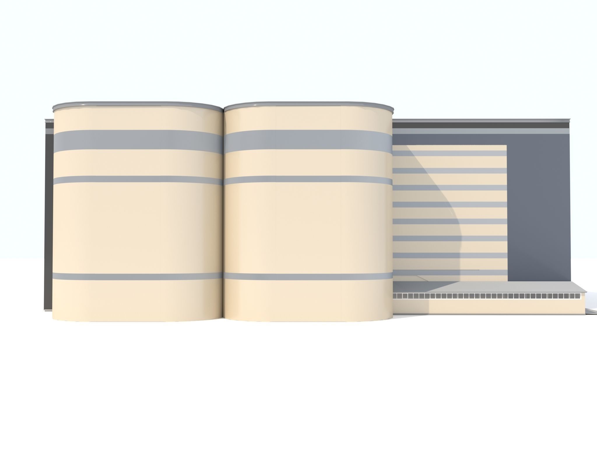 Car parking for 1256 cars of 10 floors  3D model_8