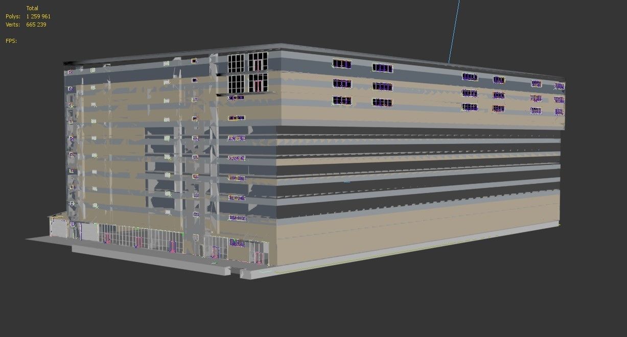 Car parking for 1256 cars of 10 floors  3D model_15