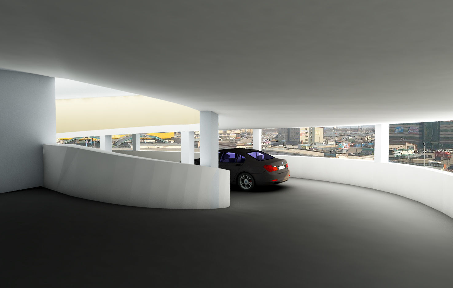 Car parking for 1256 cars of 10 floors  3D model_2