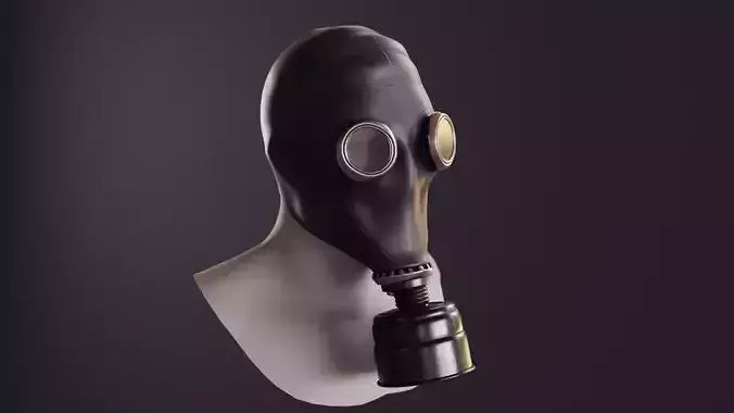 gas mask gp-5 3D model