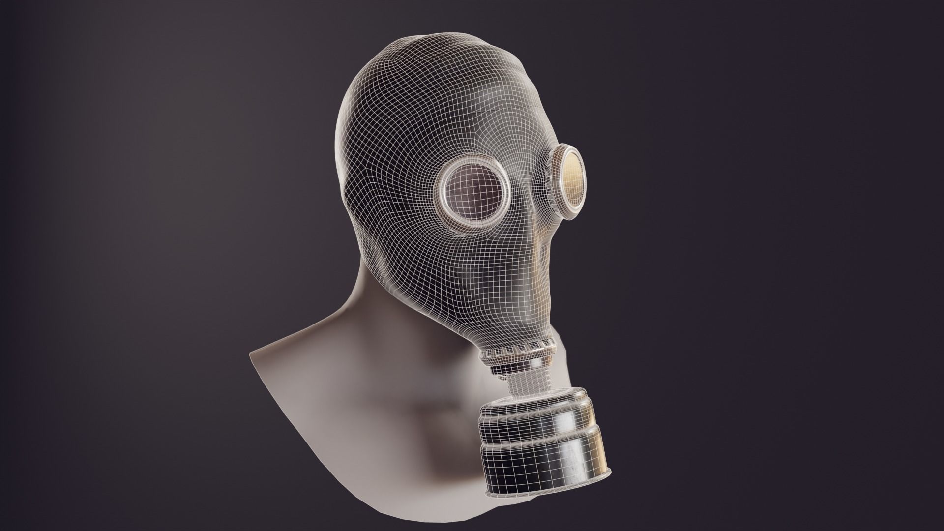 gas mask gp-5 3D model_2