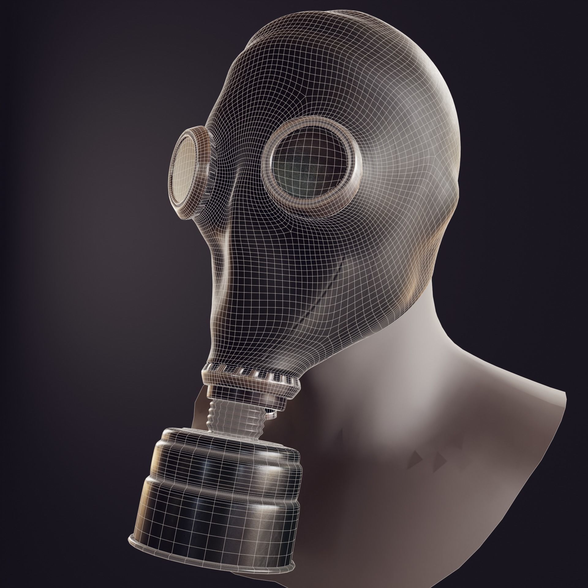 gas mask gp-5 3D model_3