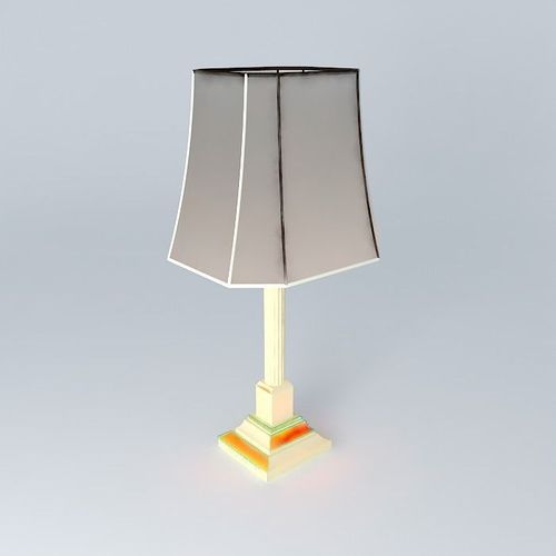 Brass Table Lamp Free 3D model