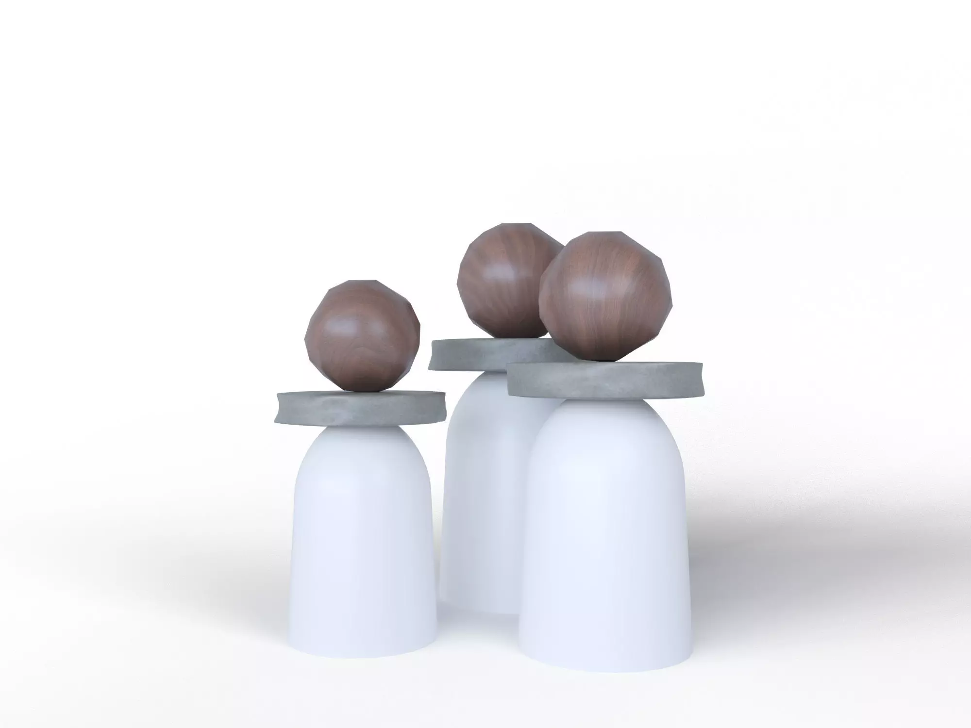 Monks Statue 3D model