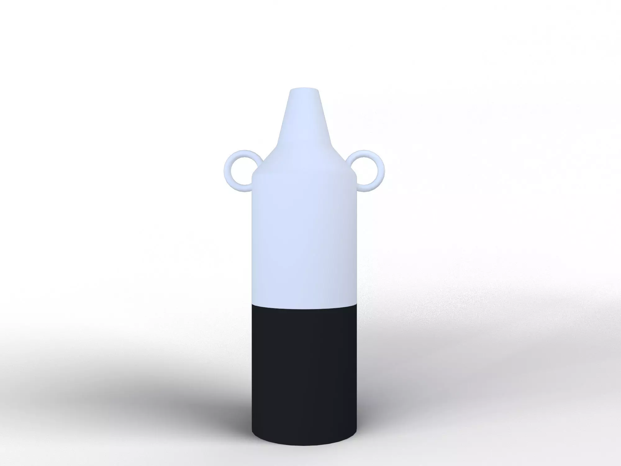 Modern BnW Vase 3D model_0
