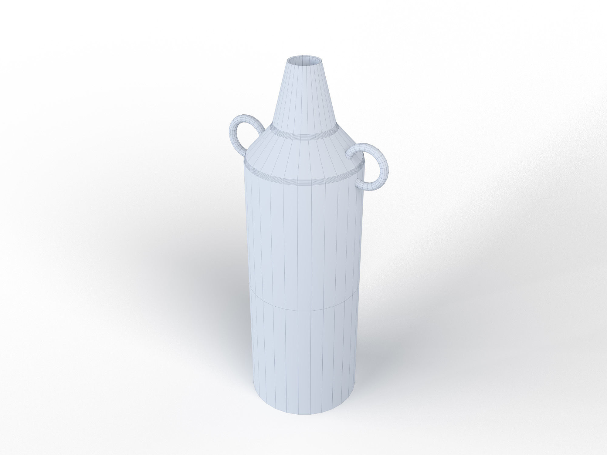 Modern BnW Vase 3D model_4