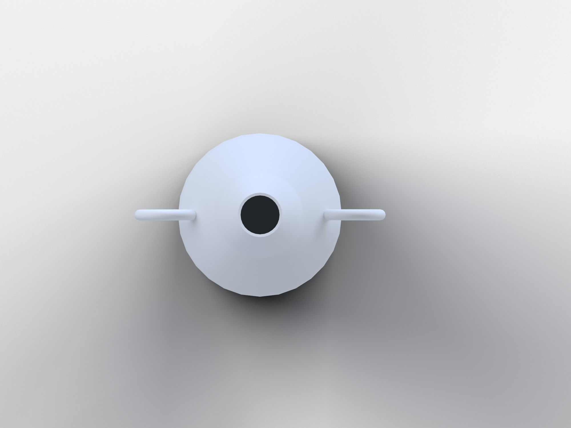 Modern BnW Vase 3D model_2