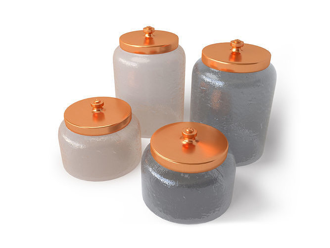 Glass Jars 3D model
