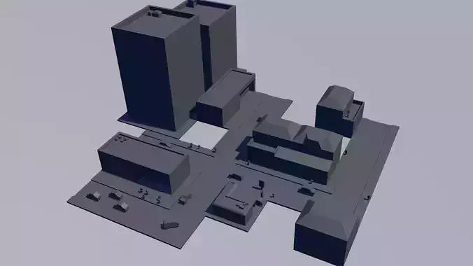 Modular Lowpoly City 