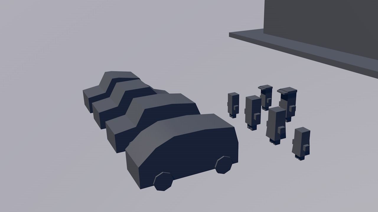 Modular Lowpoly City  Free low-poly 3D model_5