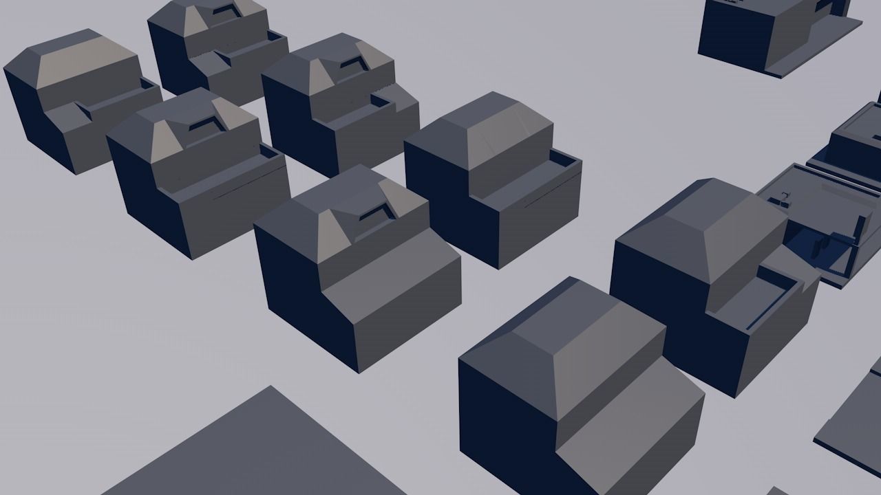Modular Lowpoly City  Free low-poly 3D model_4