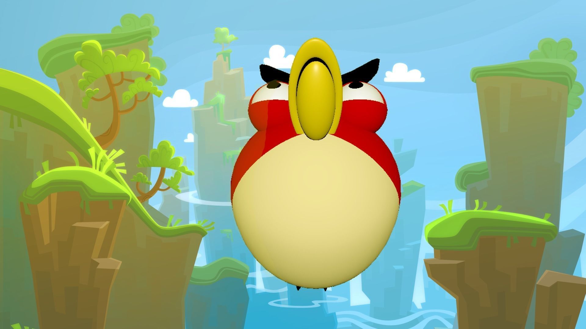 Angry Baird 3D Model  3D model_2