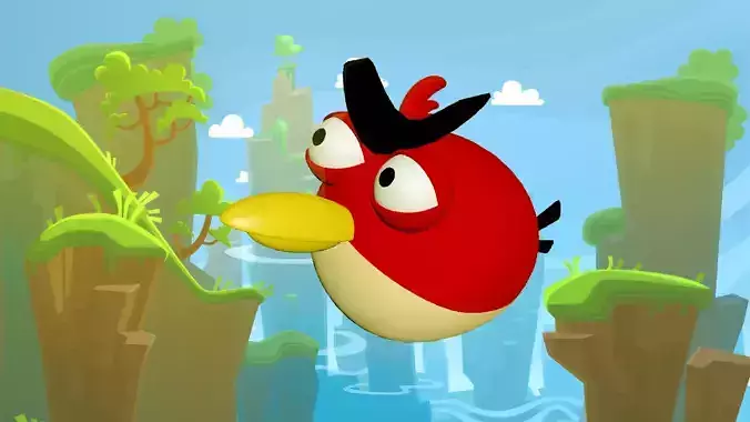 Angry Baird 3D Model 