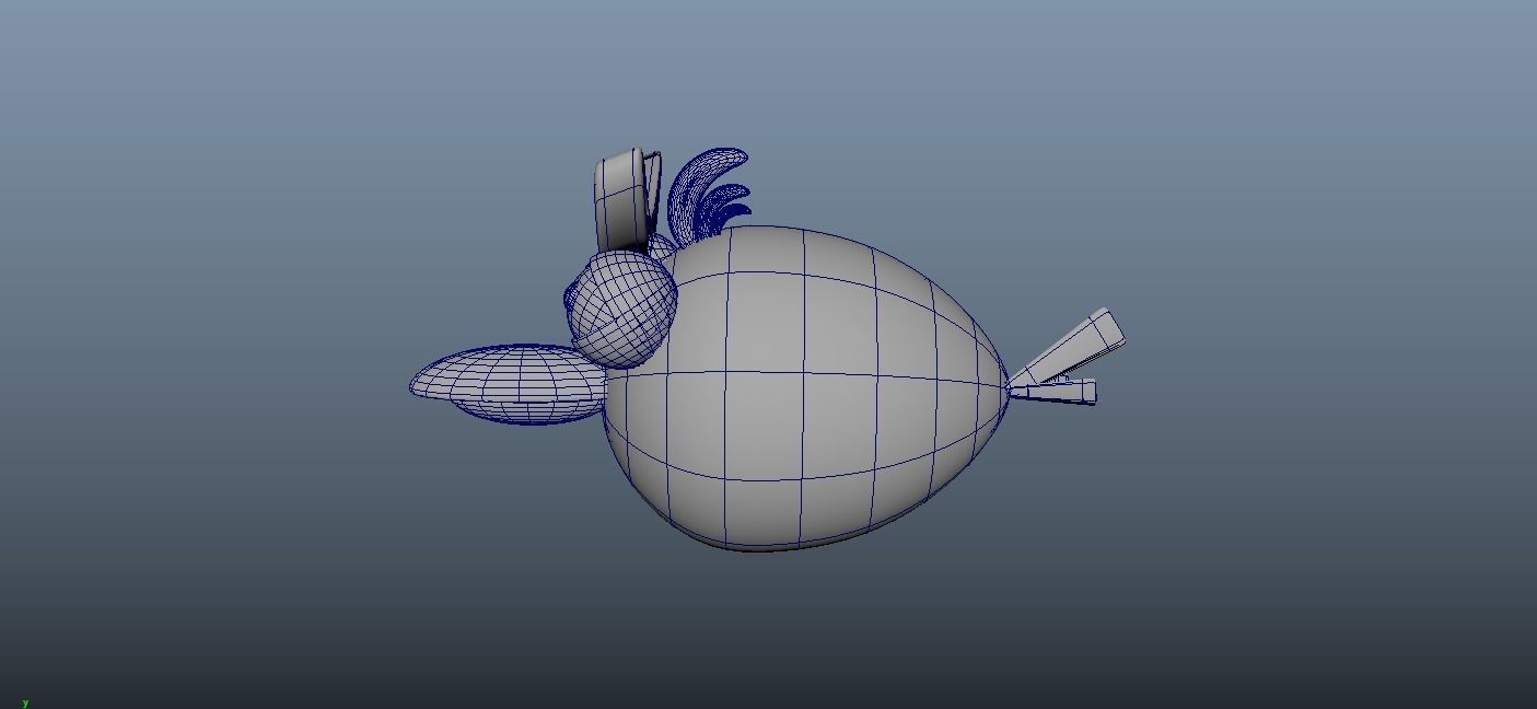 Angry Baird 3D Model  3D model_3