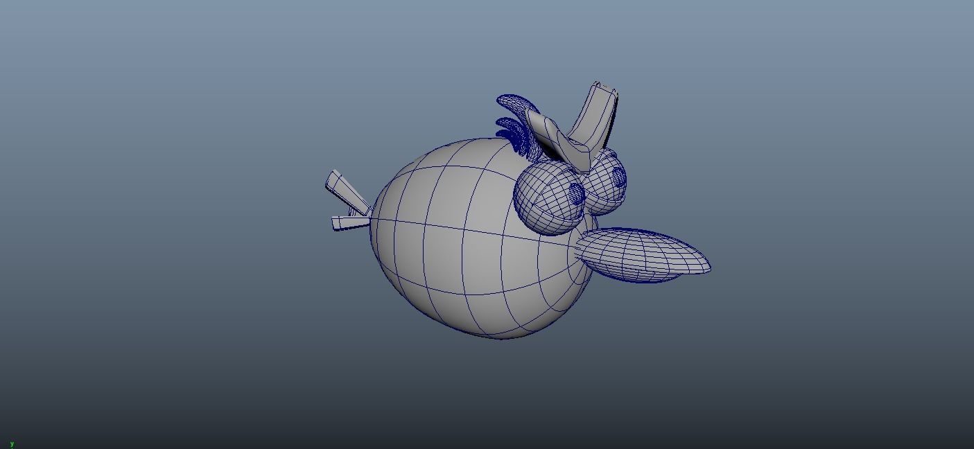 Angry Baird 3D Model  3D model_5