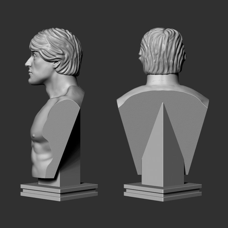 Rocky Balboa Bust - 3D printing 3D print model_11