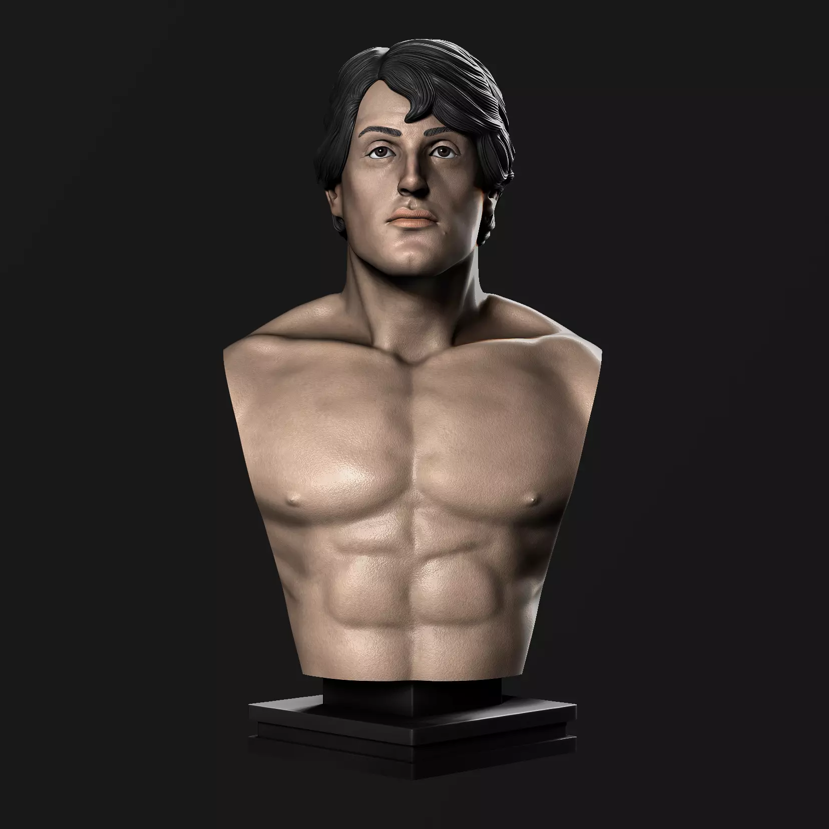 Rocky Balboa Bust - 3D printing 3D print model_0