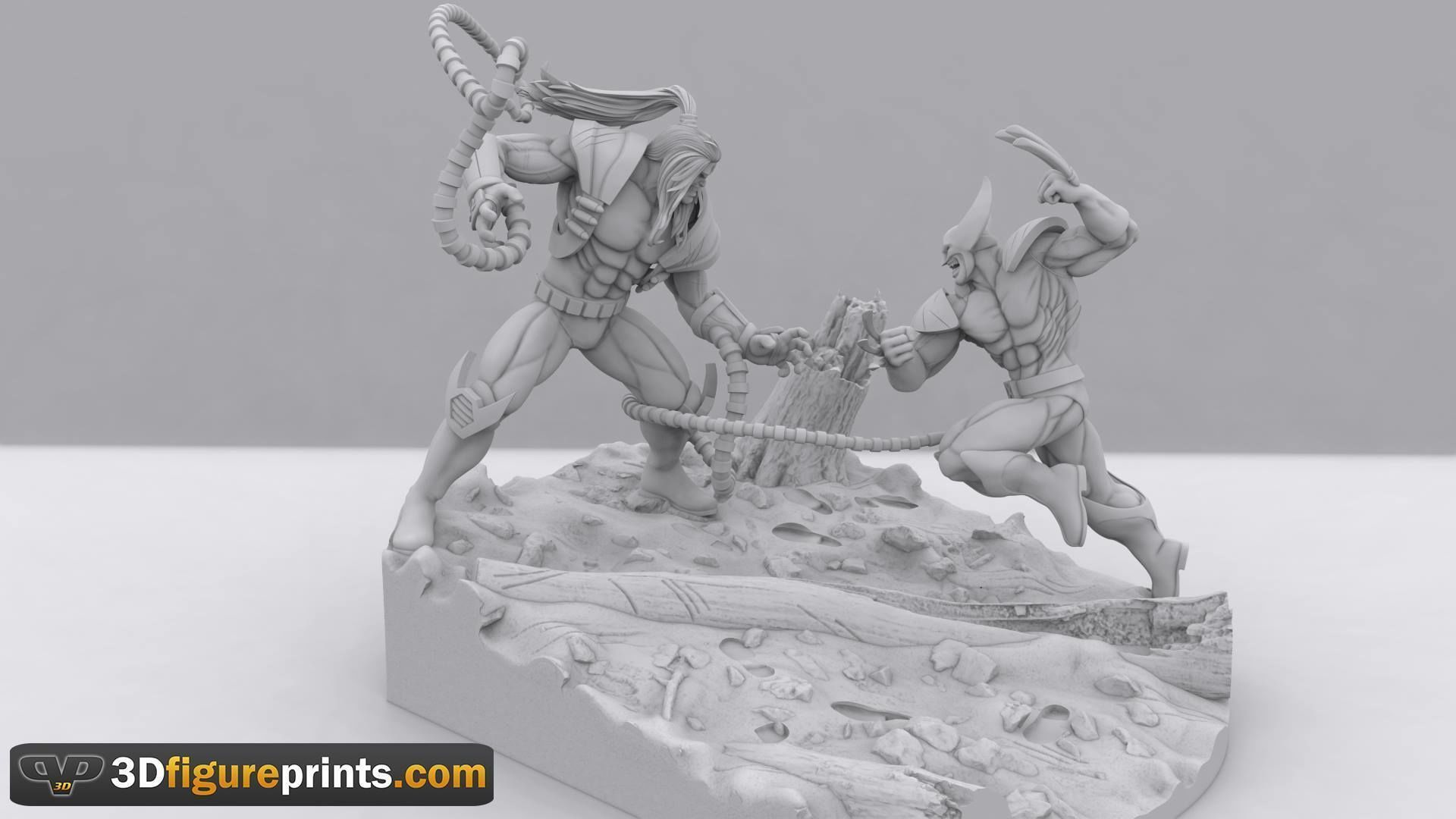 Immortal Conflict Omega red VS Wolverine Fan Art