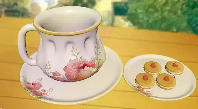 Tea Cup 3D Model