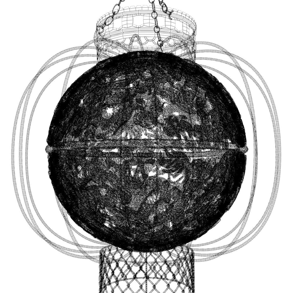 Chinese lantern 3D model_7