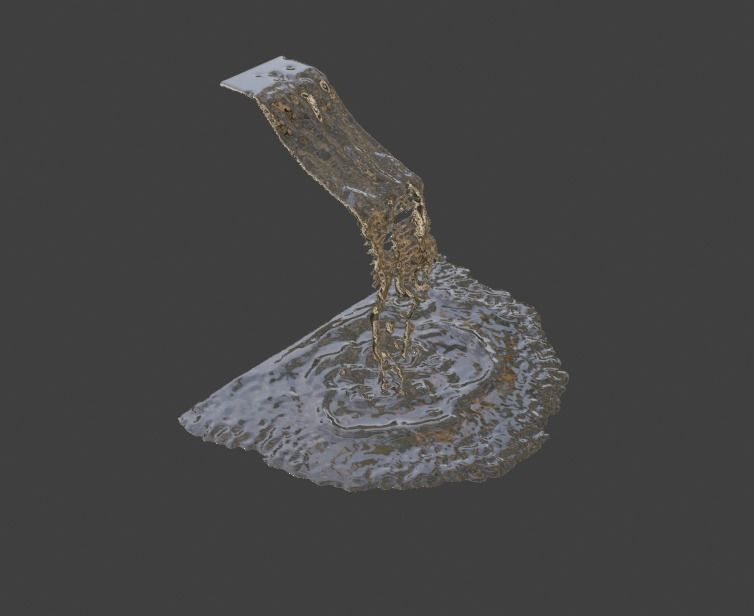 Ramp Tap Water Faucet with Subdivision Ready Low-poly 3D model_7