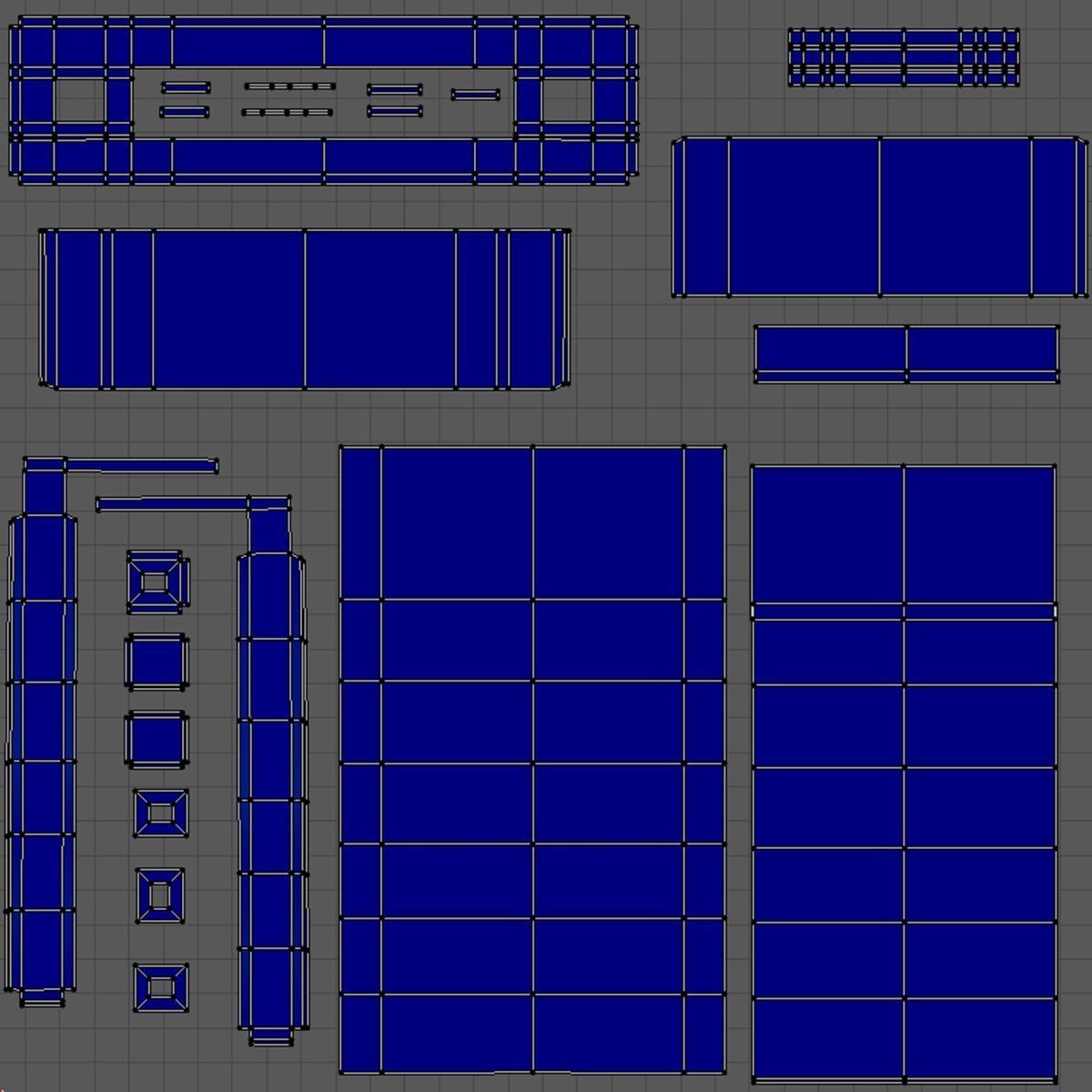 Ramp Tap Water Faucet with Subdivision Ready Low-poly 3D model_10