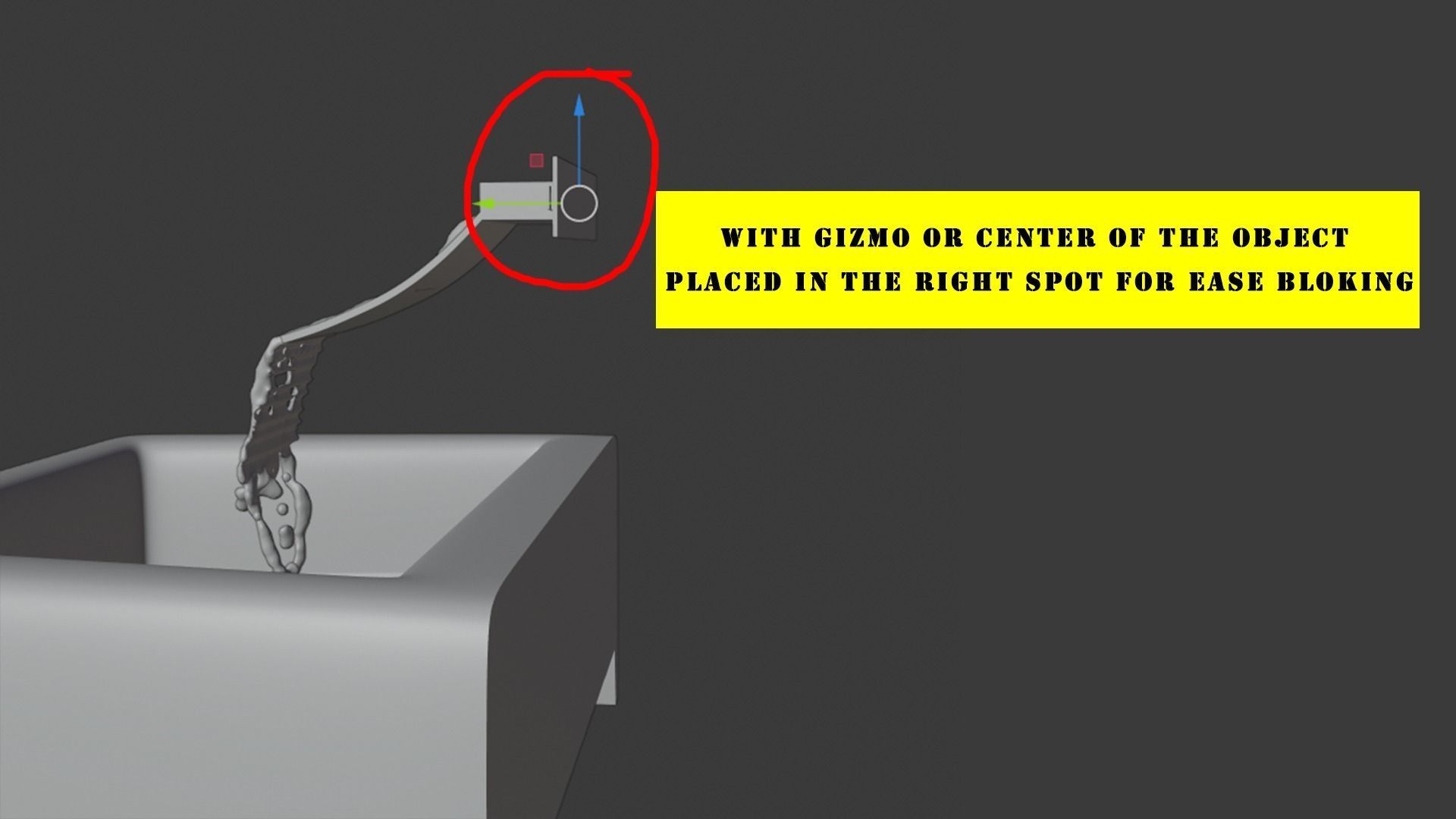 Ramp Tap Water Faucet with Subdivision Ready Low-poly 3D model_4