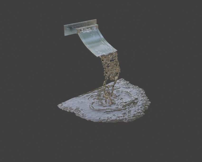 Ramp Tap Water Faucet with Subdivision Ready Low-poly 3D model_6