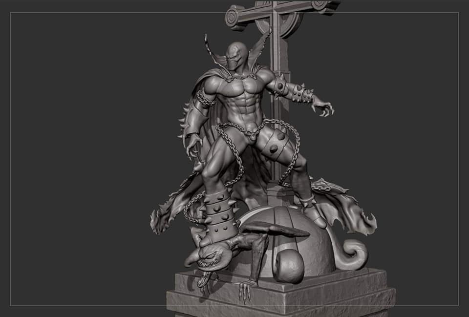Spawn on top of church Fan Art 3D print model_1