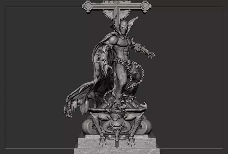 Spawn on top of church Fan Art 3D print model_0