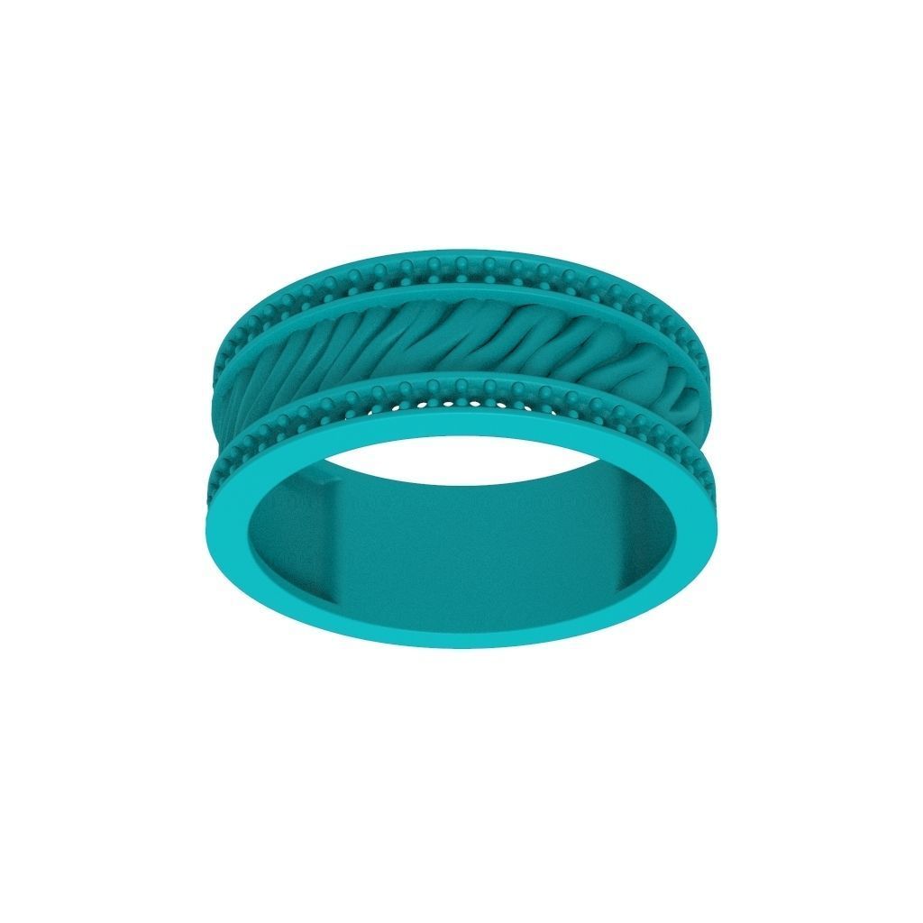 Women ring with gems 3dm stl 3D print model_9