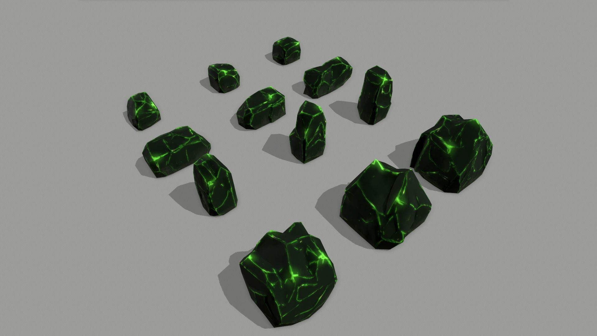 Stone game ready Low-poly 3D model_12