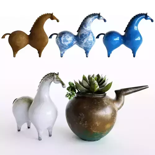 pottery horse 3D model