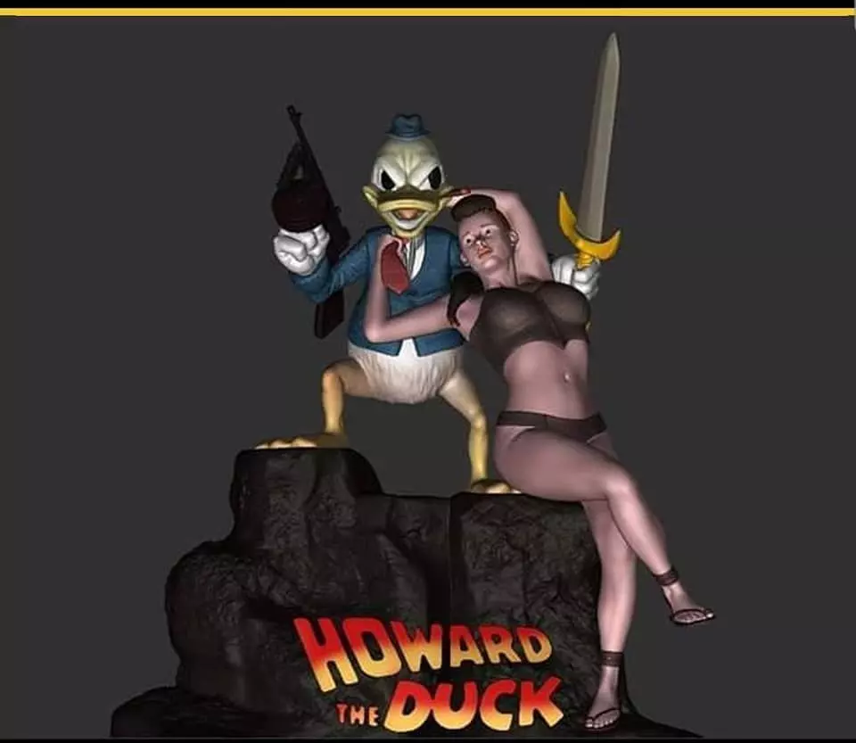 Howard the Duck Fan Art 3D print model_0