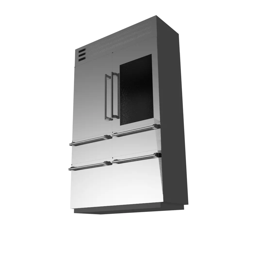 Fridge refrigerator Free low-poly 3D model