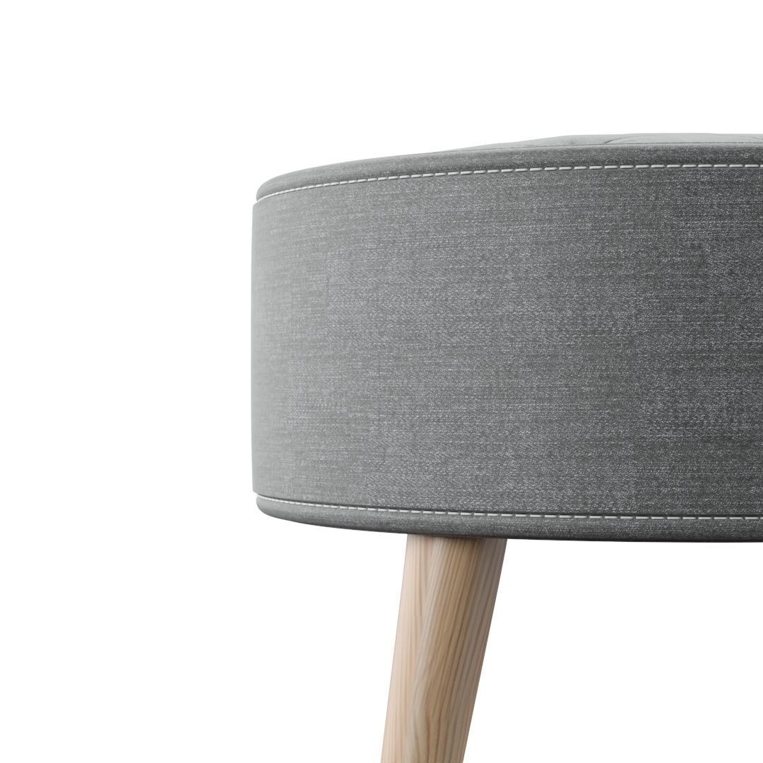 Modern Stool W-01 model 3D model_2